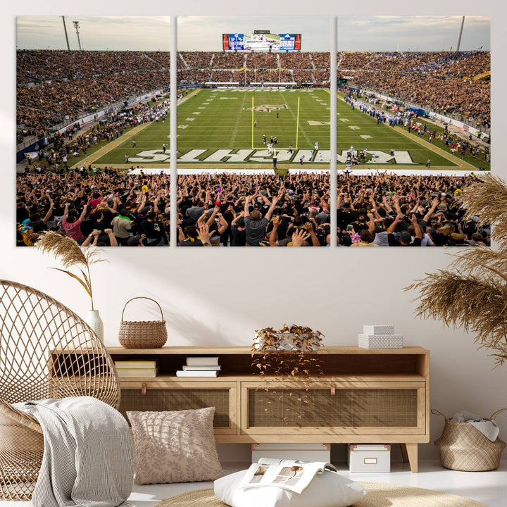 UCF Knights Football Team Print - Orlando FBC Mortgage Stadium Wall Art Canvas Print