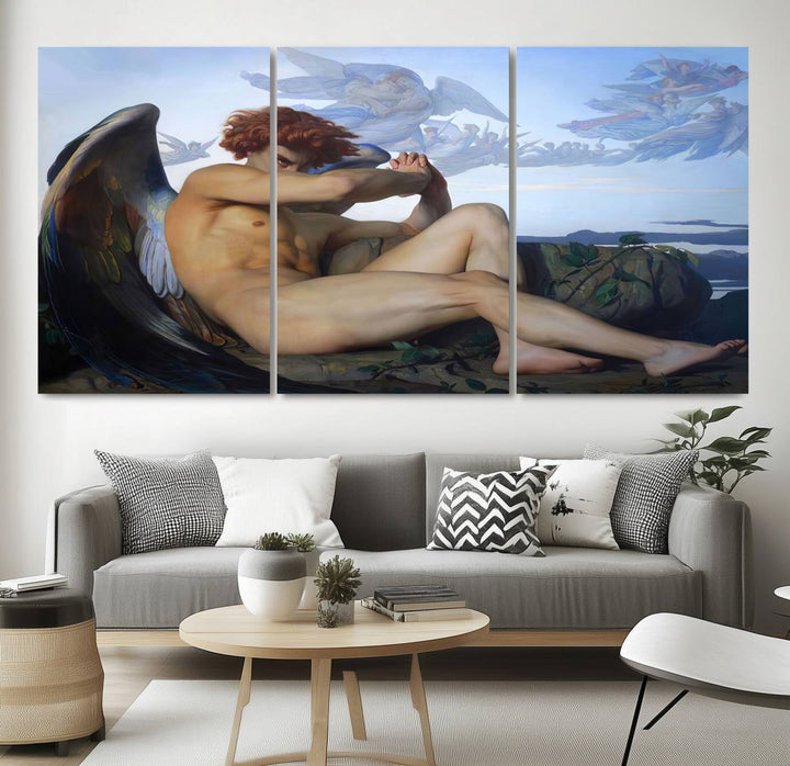 Fallen Angel Wall Art Canvas Print displayed above.