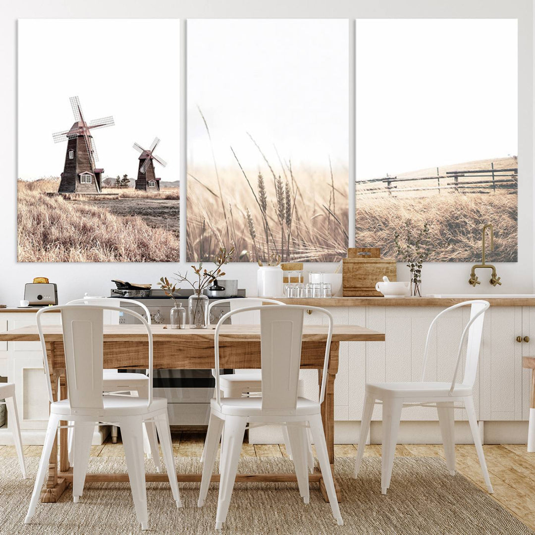 Farm Prints Set, Set of 3 Farmhouse Wall Art, Country House Decor, Barn Print, Wheat Print, Farmhouse Wall Art, Gallery Wall Art, Farm Print