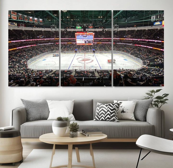 Honda Center California Anaheim Ducks Ice Hockey Stadium Wall Art Canvas Print