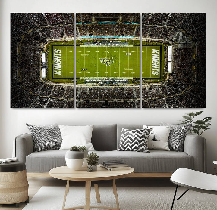 UCF Knights Football Team Print - Orlando FBC Mortgage Stadium Wall Art Canvas Print