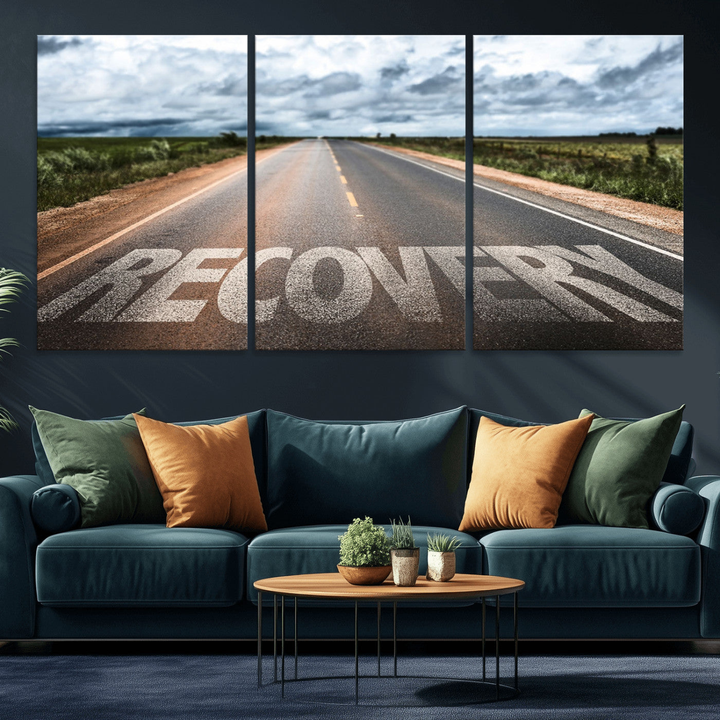 MGV-CV-60X30-3P - Recovery Road Wall Art Canvas Print