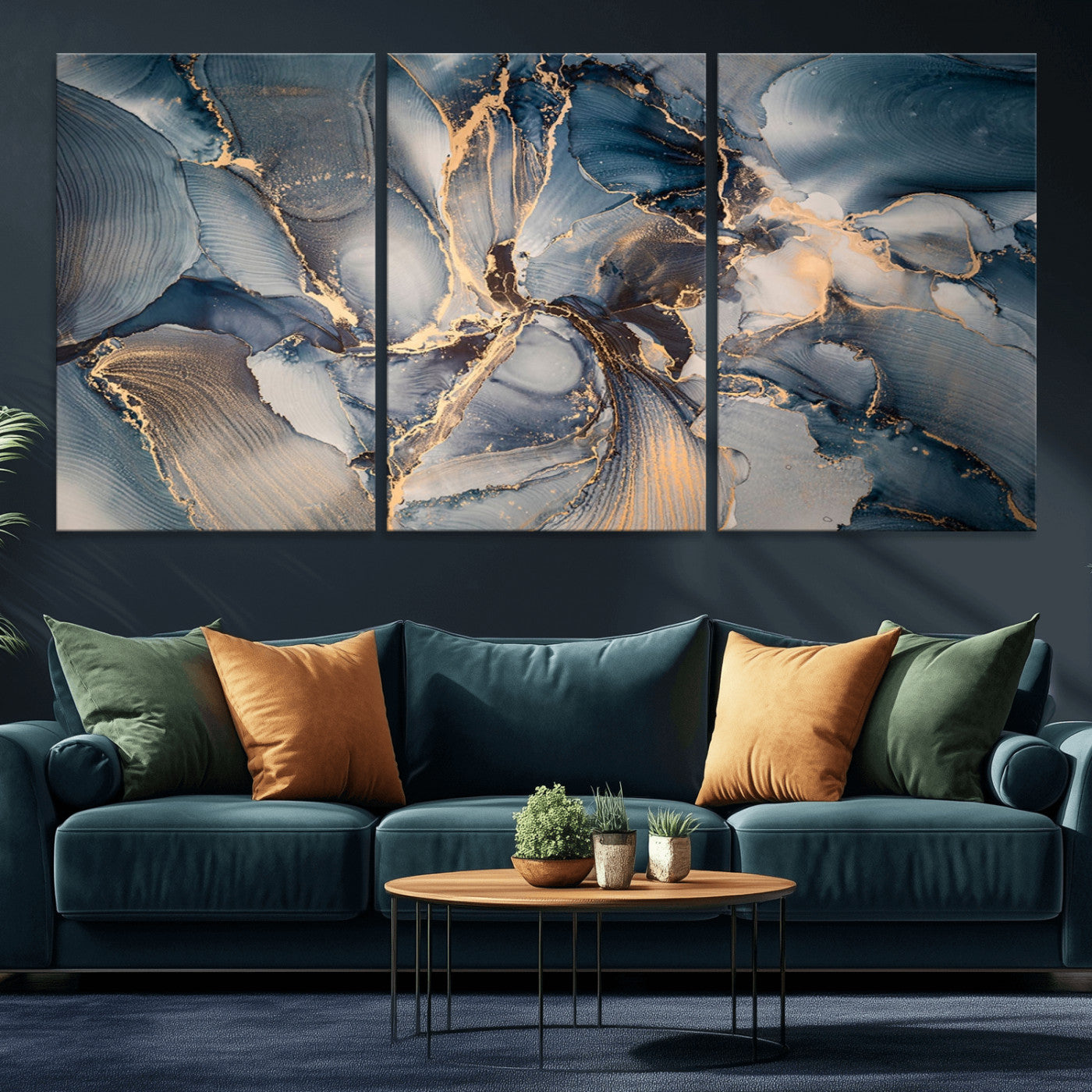 MGV-CV-60X30-3P - Abstract Wall Art Canvas Print for Modern Home Decor
