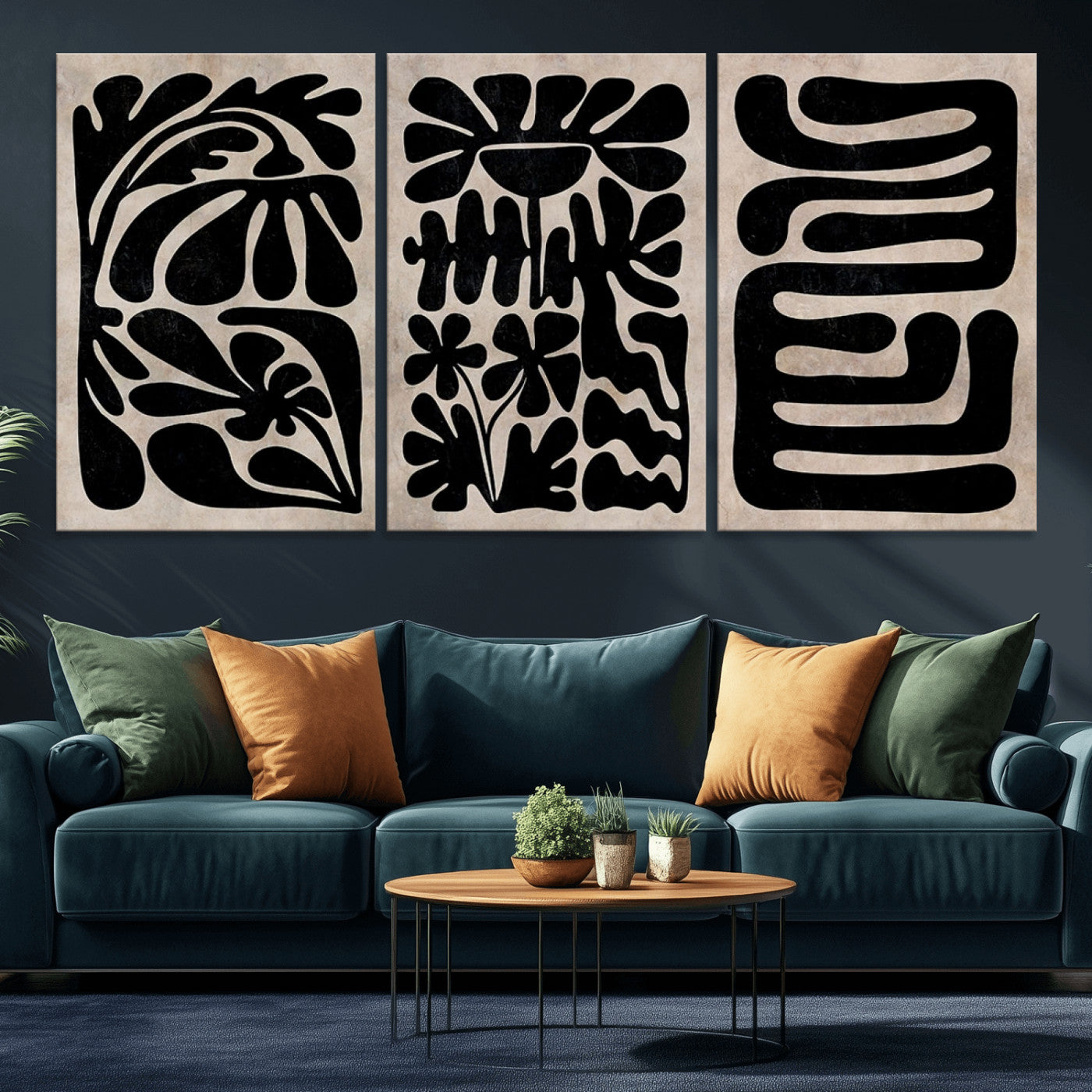 MGV-CV-60X30-3P - Canvas Print Wall Art Abstract Illustrs Art Boho