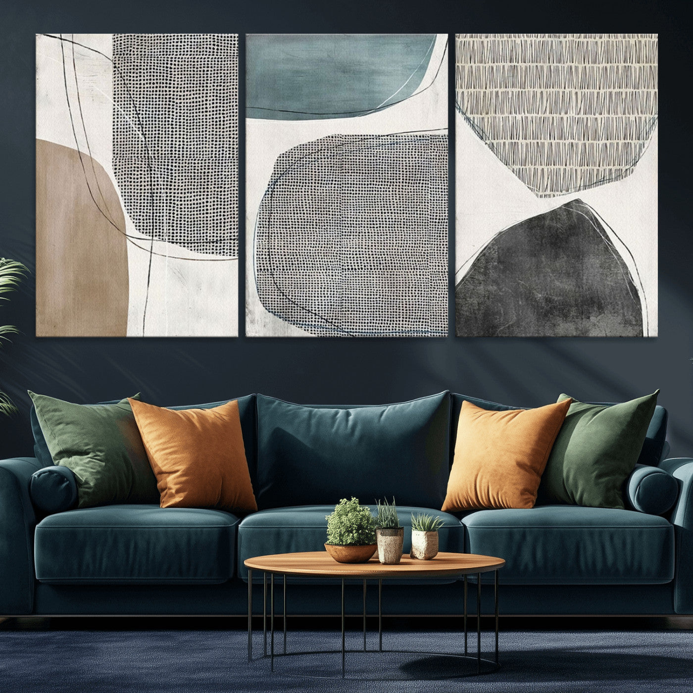 MGV-CV-60X30-3P - Canvas Print Wall Art Abstract Illustrs Art Boho
