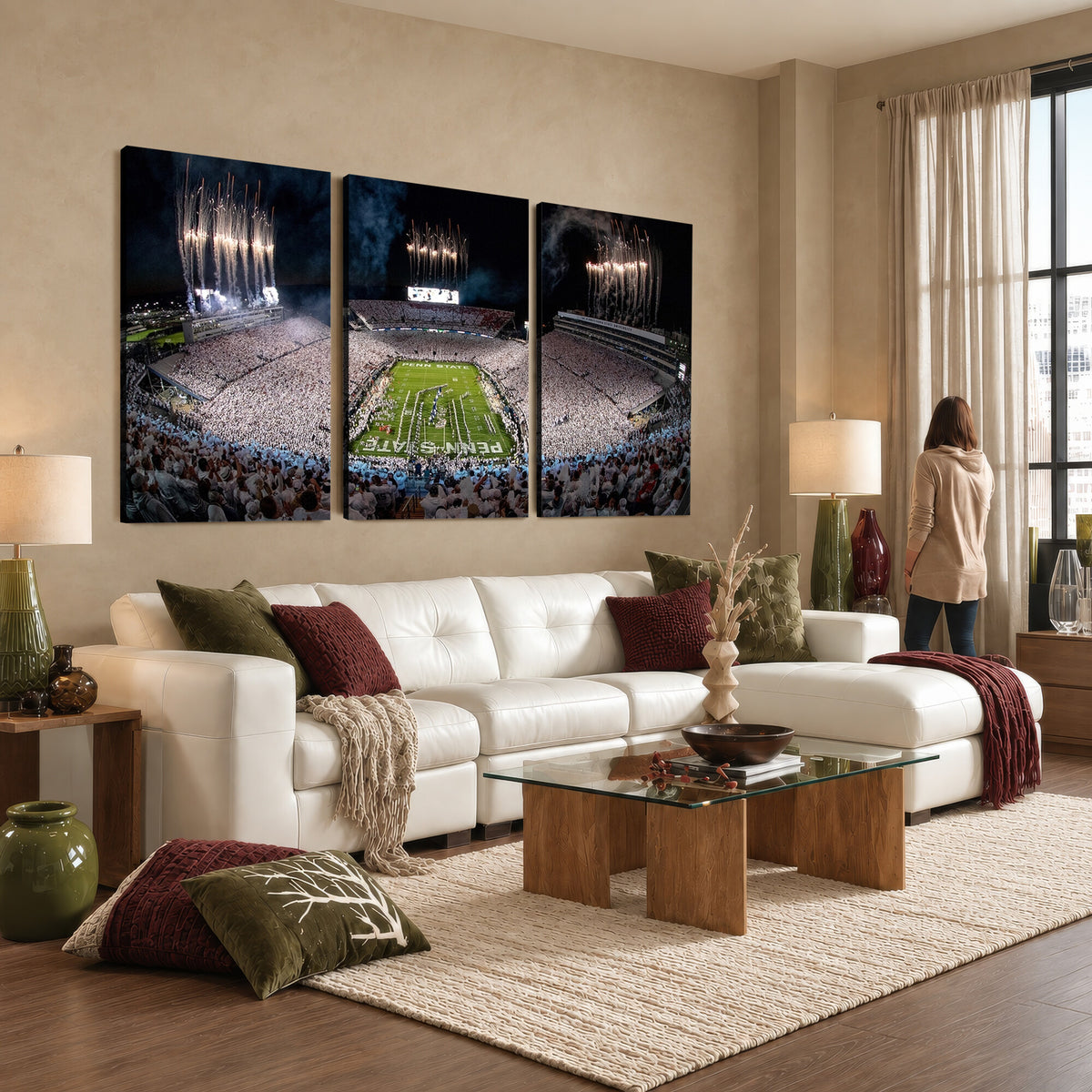 11391-MGV-CV-36X24 - Penn State Football Wall Art Canvas Print