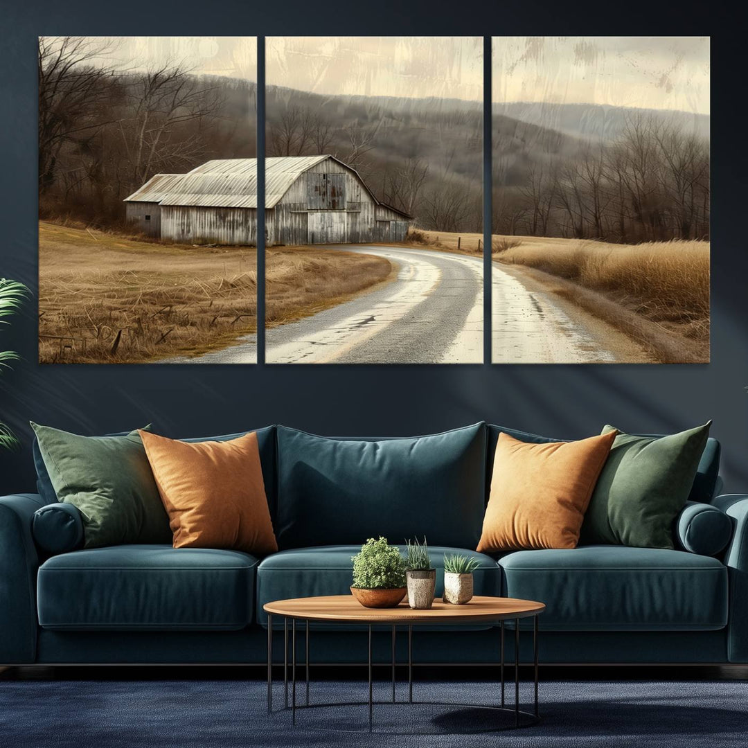 Vintage Barn for Farmhouse Wall Decor Canvas Print