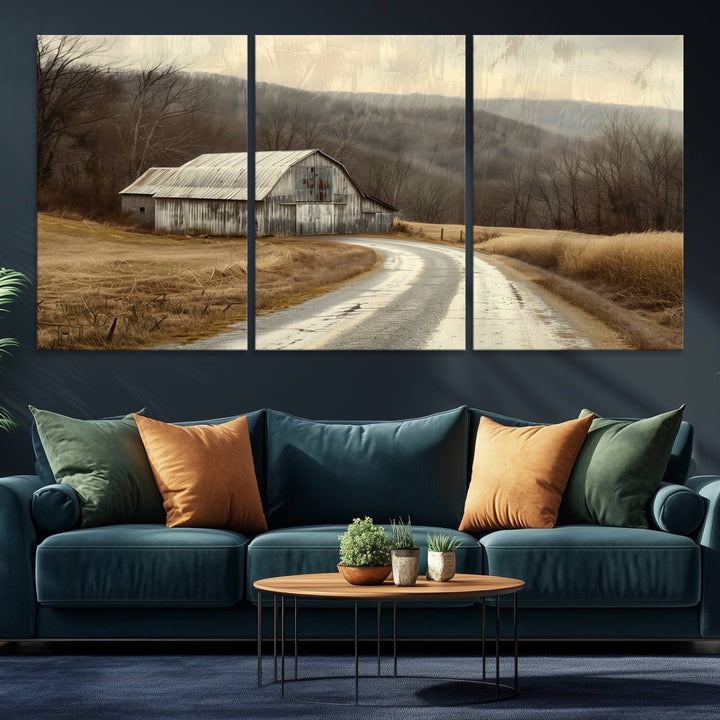 Vintage Barn for Farmhouse Wall Decor Canvas Print