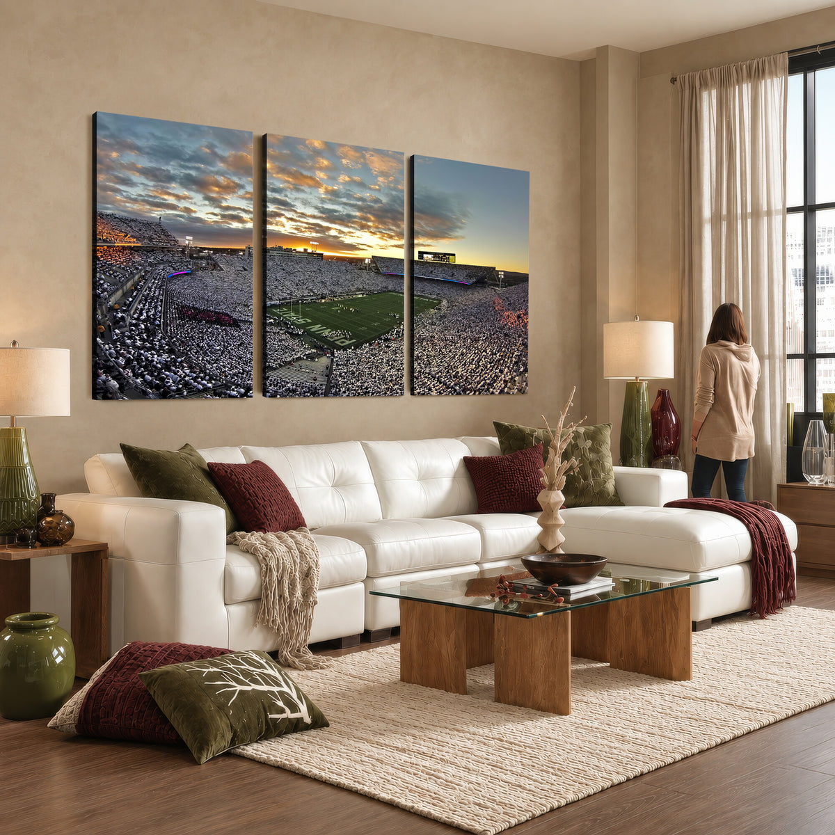 38807-MGV-CV-36X24 - Beaver Stadium Wall Art, Penn State Stadium Wall Art | Penn State Nittany Lions Football