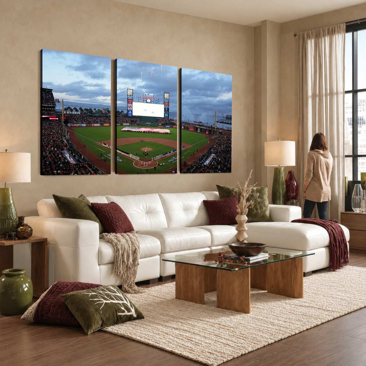 44631-MGV-CV-36X24 - Oracle Park San Francisco Giants Wall Art | Oracle Park Stadium Canvas Print