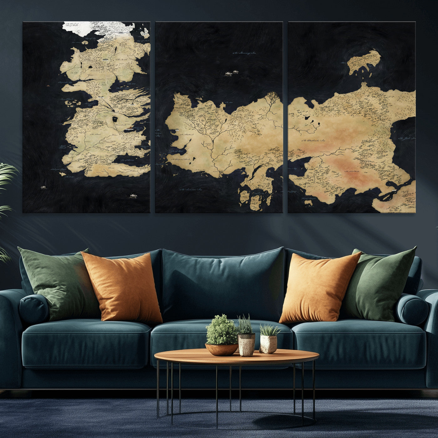 MGV-CV-60X30-3P - Push Pin World Map Canvas Print – Framed Wall Art for Couples to Track Their Travels – Anniversary