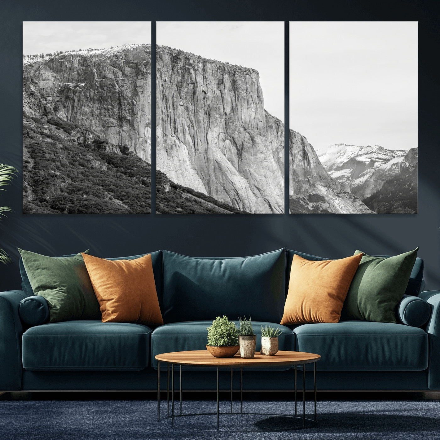 39393420-MGV-CV-36X24 - El Capitan Yosemite Mountain Wall Art – Yosemite Cliff Canvas Print, Rugged Terrain and Timeless Wilderness Decor for Office, Living Room or Cabin