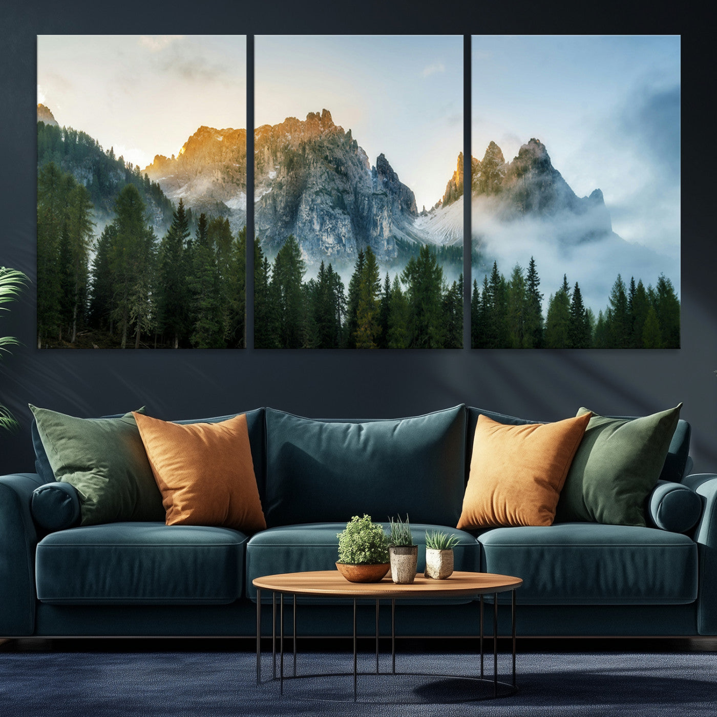 21145440-MGV-CV-36X24-Wilderness Wall Art - Framed Nature Landscape Decor, Mountain Wall Art Canvas Print, Framed Nature Landscape Decor Art