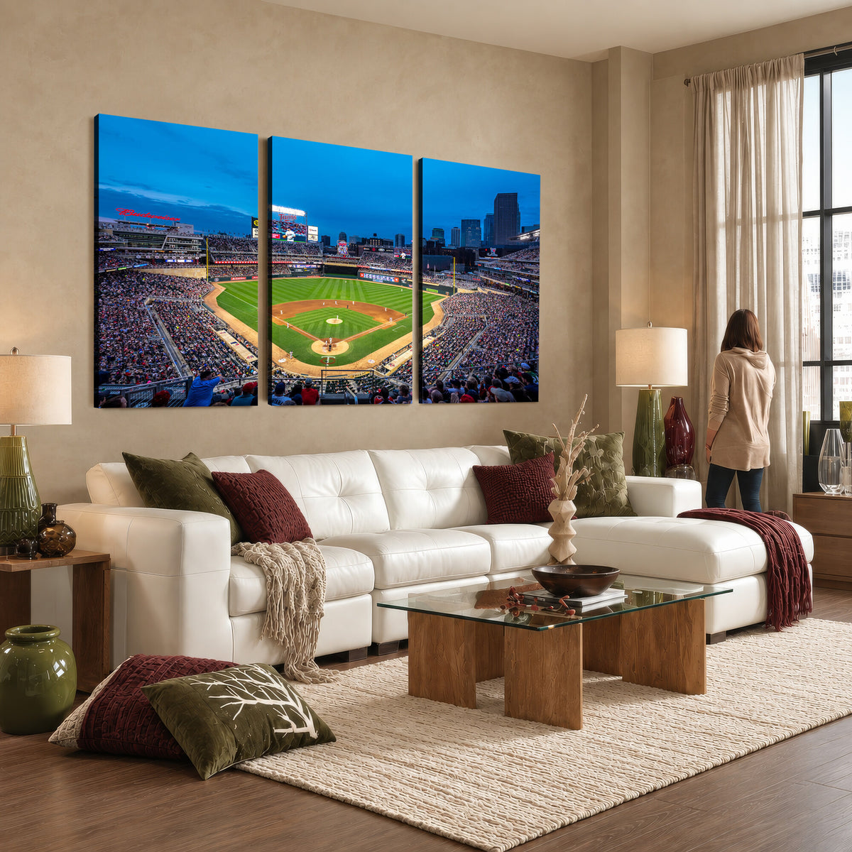 77273035-MGV-CV-36X24 - Target Field Stadium Wall Art Canvas Print, Minnesota Twins