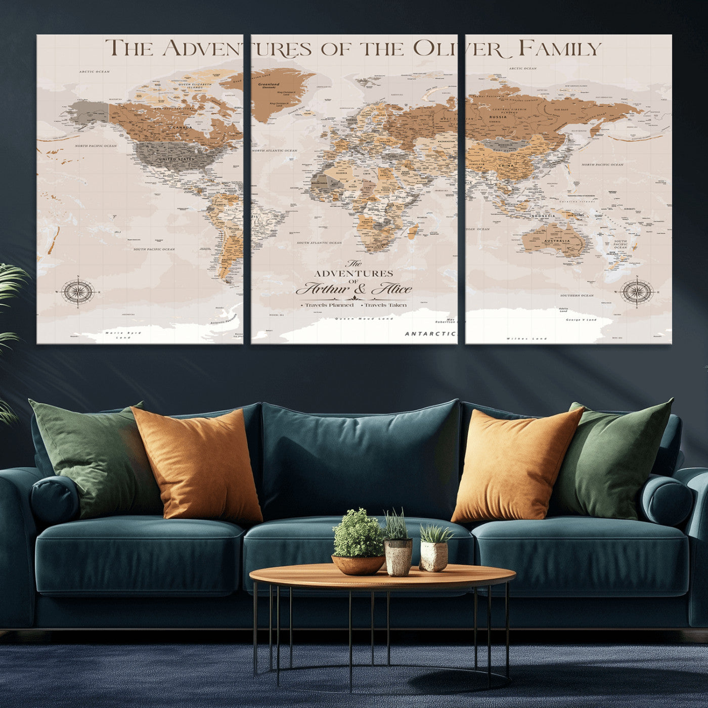 MGV-CV-60X30-3P - World Travel Map with Pins – Push Pin Maps of Where I've Been, Framed Wall Map for Travel Memories,