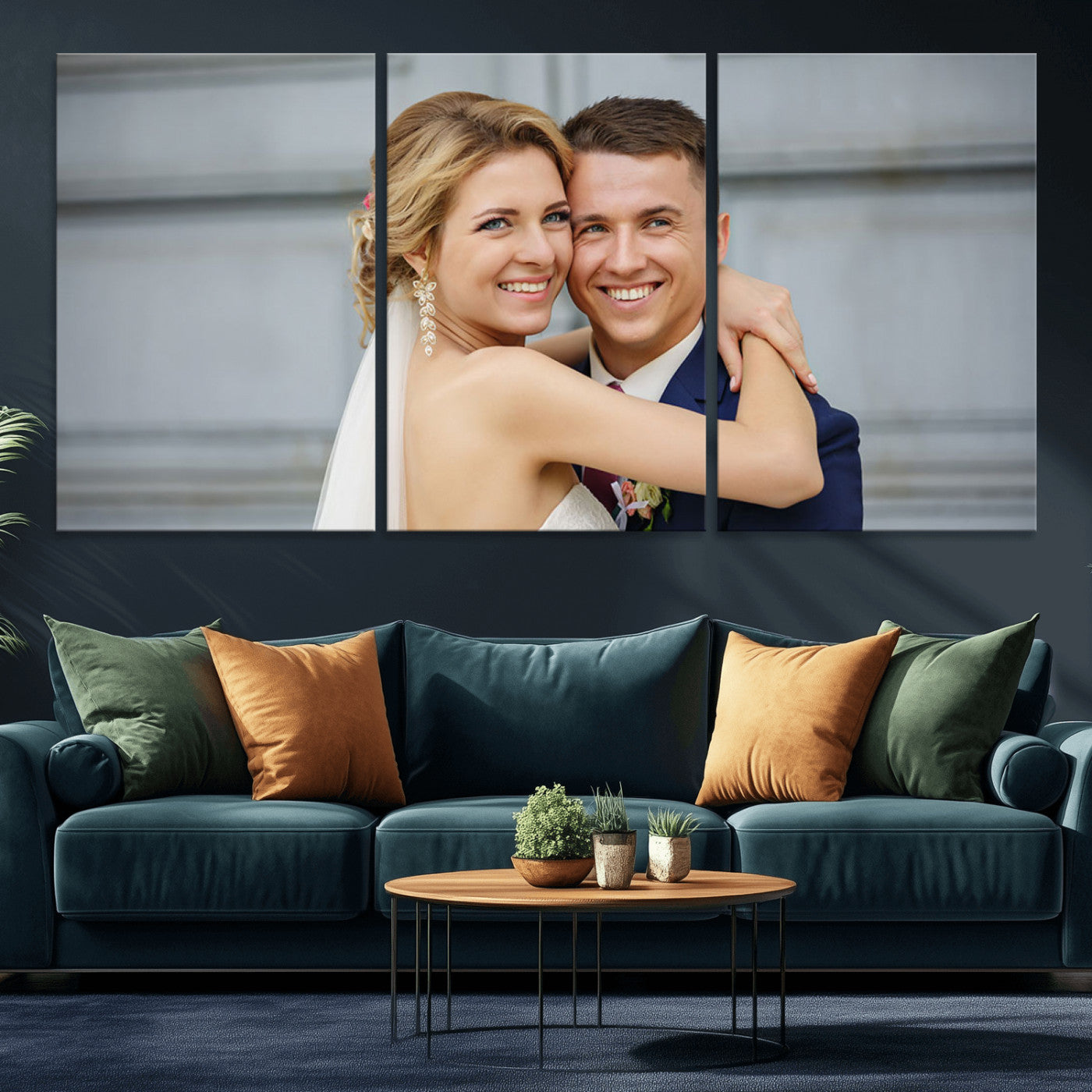 MGV-CV-60X30-3P - Create Your Own Photo Framed Canvas Print - Custom Personalized Wall Art Print for Gift