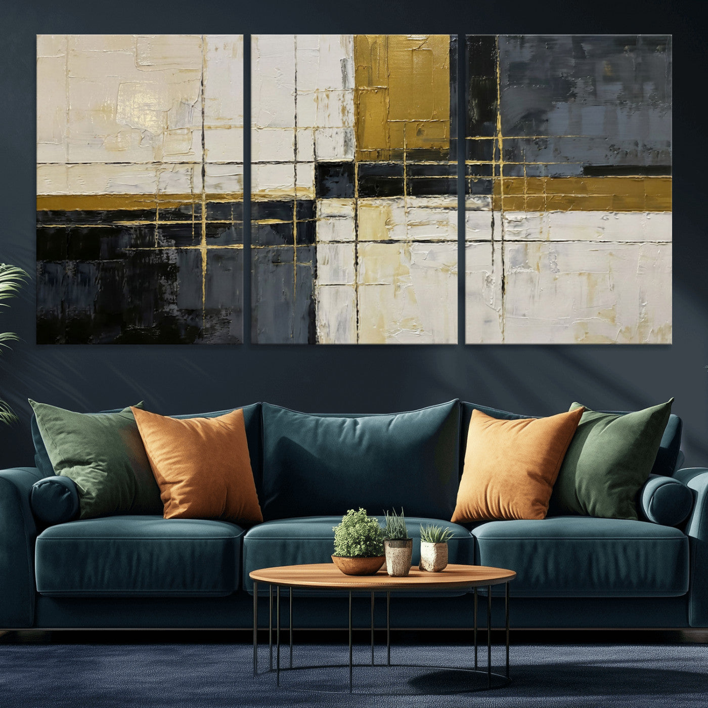 86412570-MGV-CV-36X24 - Geometric Abstract Wall Art Canvas Print