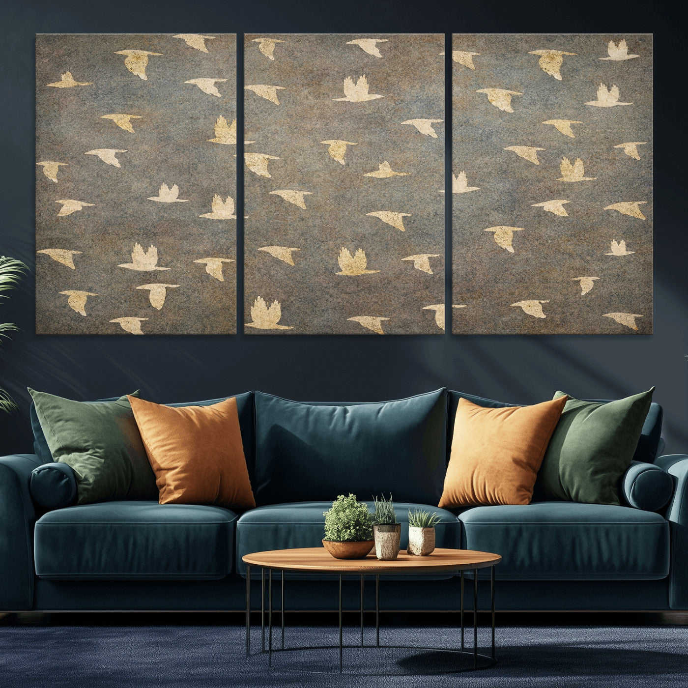 20532514-MGV-CV-36X24 - Abstract Birds Wall Art Canvas Print