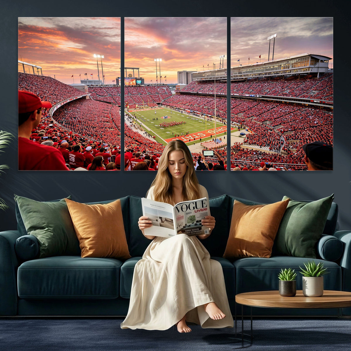 94754966-MGV-CV-36X24 - Stadium Wall Art Canvas Print