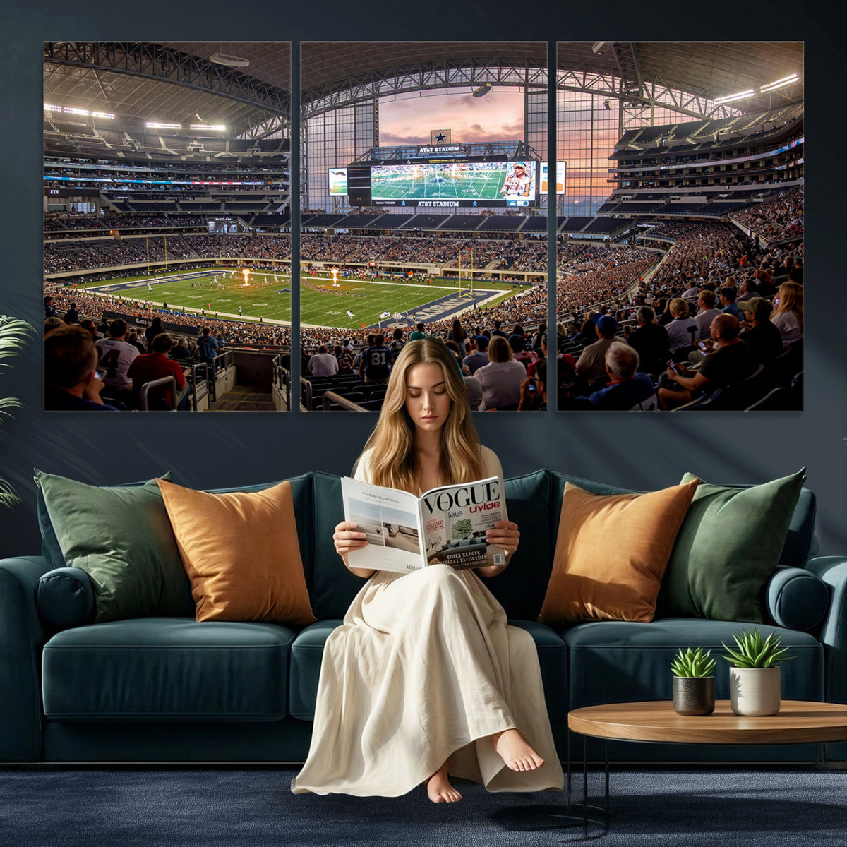 61524160-MGV-CV-36X24 - Stadium Wall Art Canvas Print