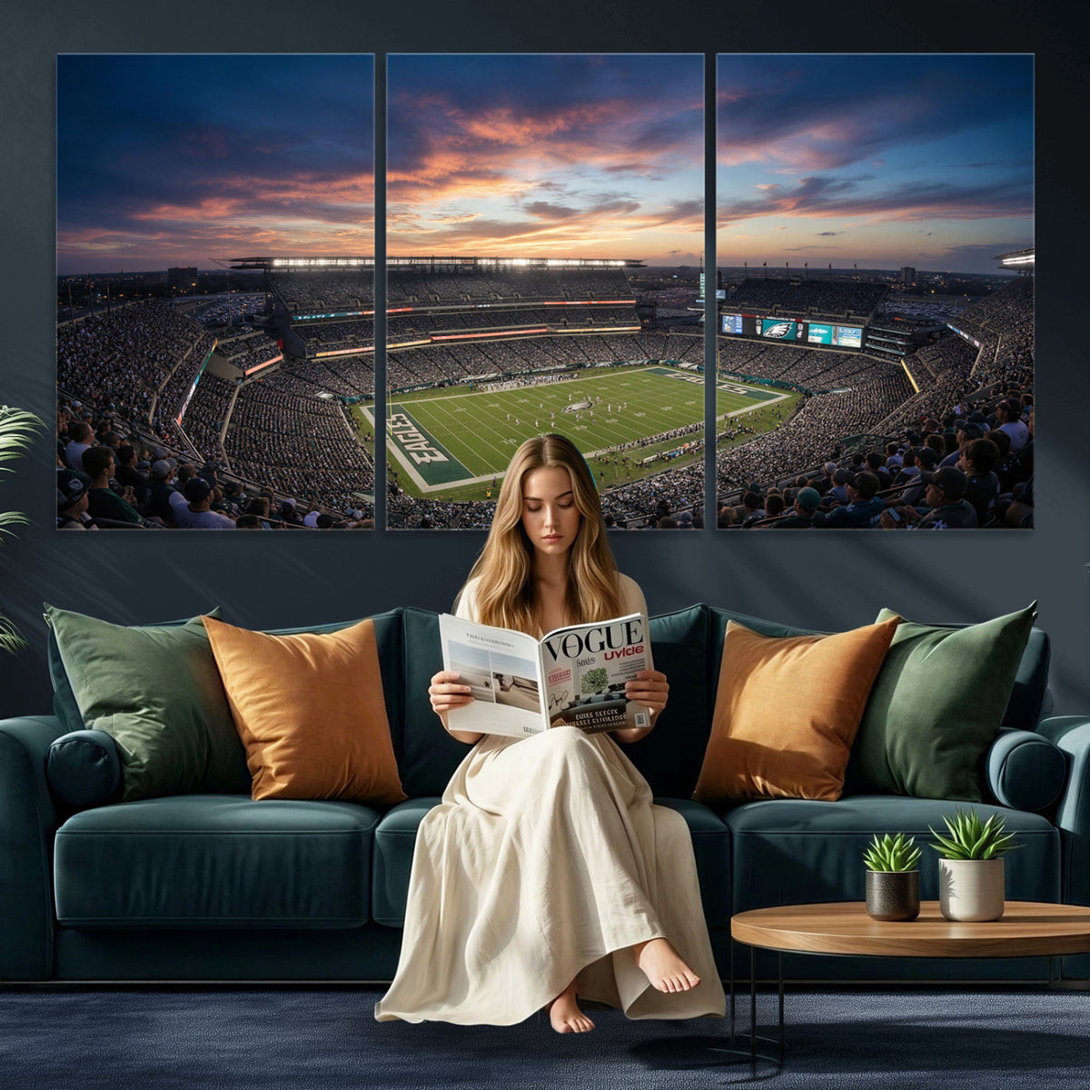 59208973-MGV-CV-36X24 - Stadium Wall Art Canvas Print