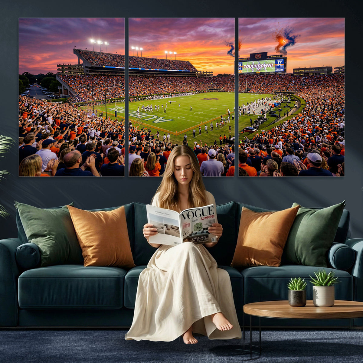77756715-MGV-CV-36X24 - Stadium Wall Art Canvas Print