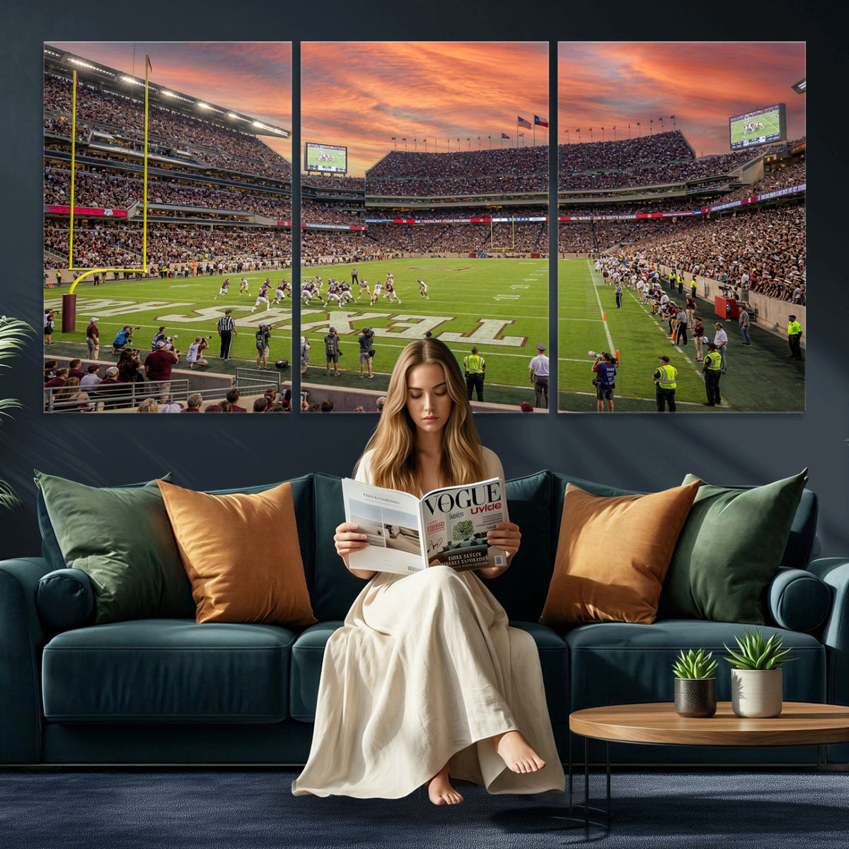 80055809-MGV-CV-36X24 - Stadium Wall Art Canvas Print