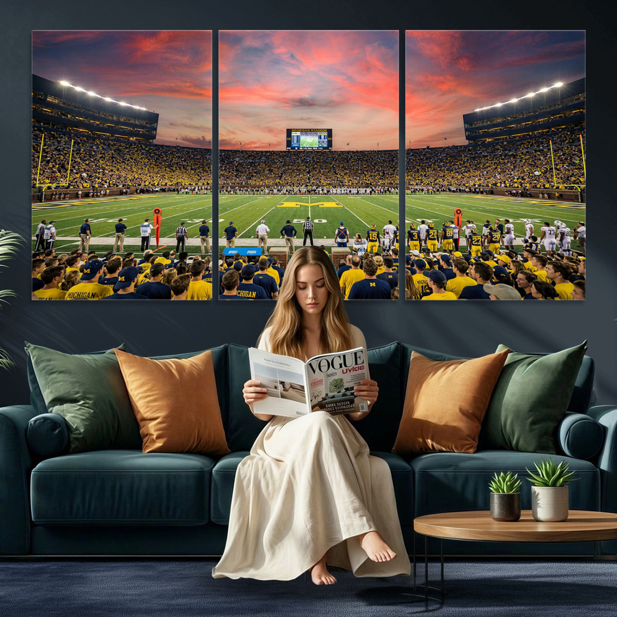 47185949-MGV-CV-36X24 - Stadium Wall Art Canvas Print