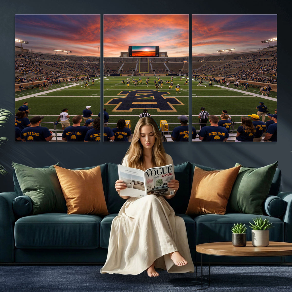 75411323-MGV-CV-36X24 - Stadium Wall Art Canvas Print