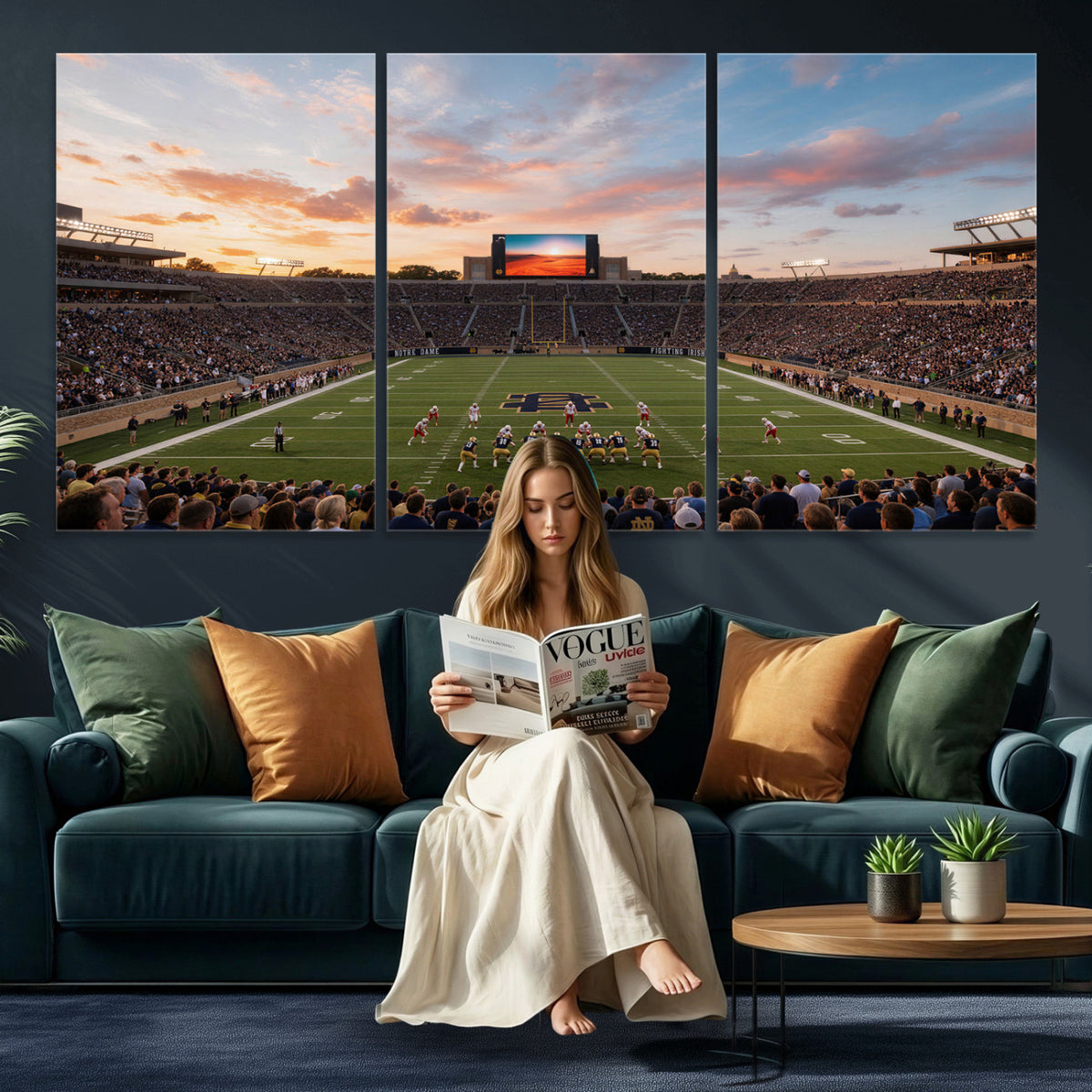 54464530-MGV-CV-36X24 - Stadium Wall Art Canvas Print