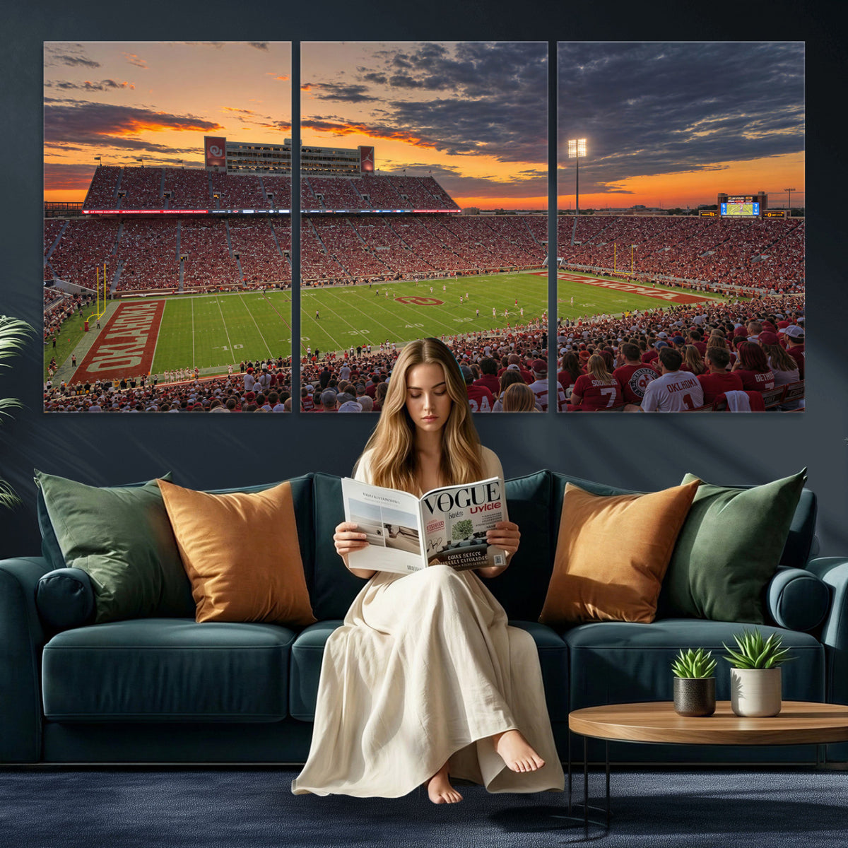 75444407-MGV-CV-36X24 - Stadium Wall Art Canvas Print