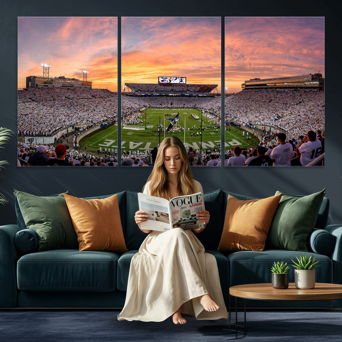 53161432-MGV-CV-36X24 - Stadium Wall Art Canvas Print