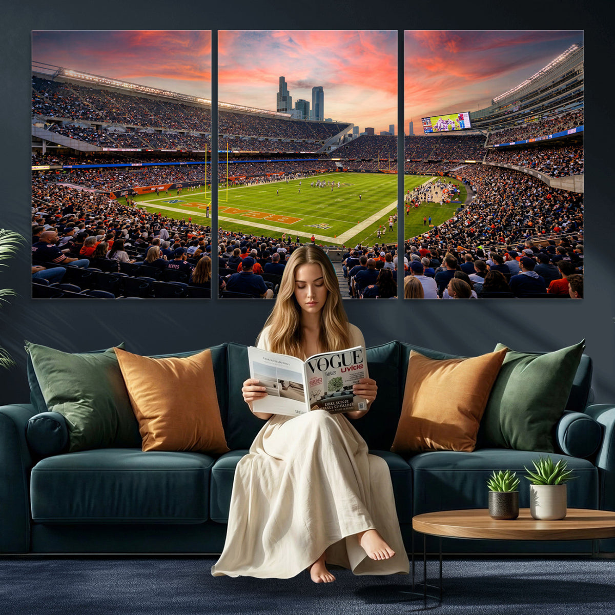 38873544-MGV-CV-36X24 - Stadium Wall Art Canvas Print