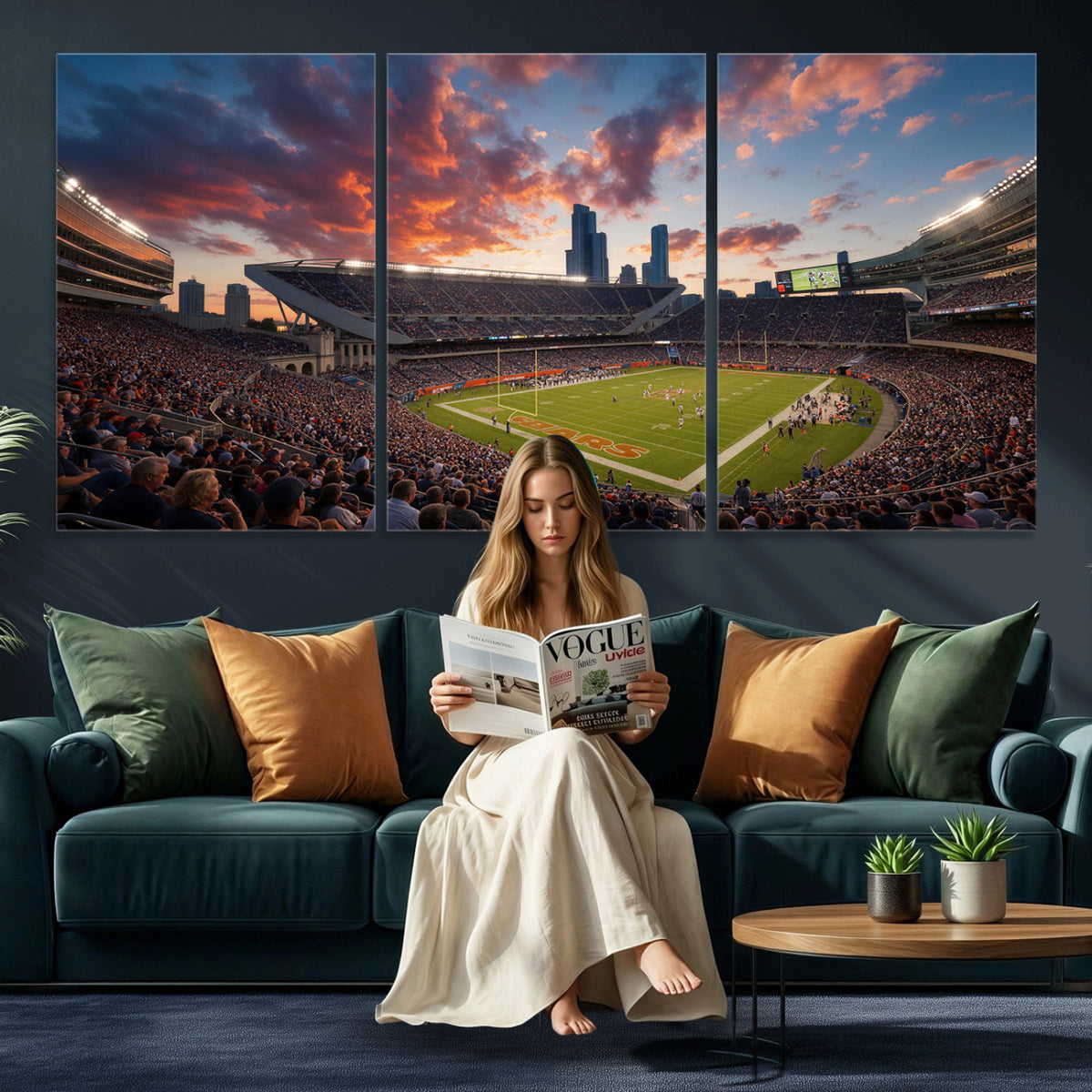 21104528-MGV-CV-36X24 - Stadium Wall Art Canvas Print