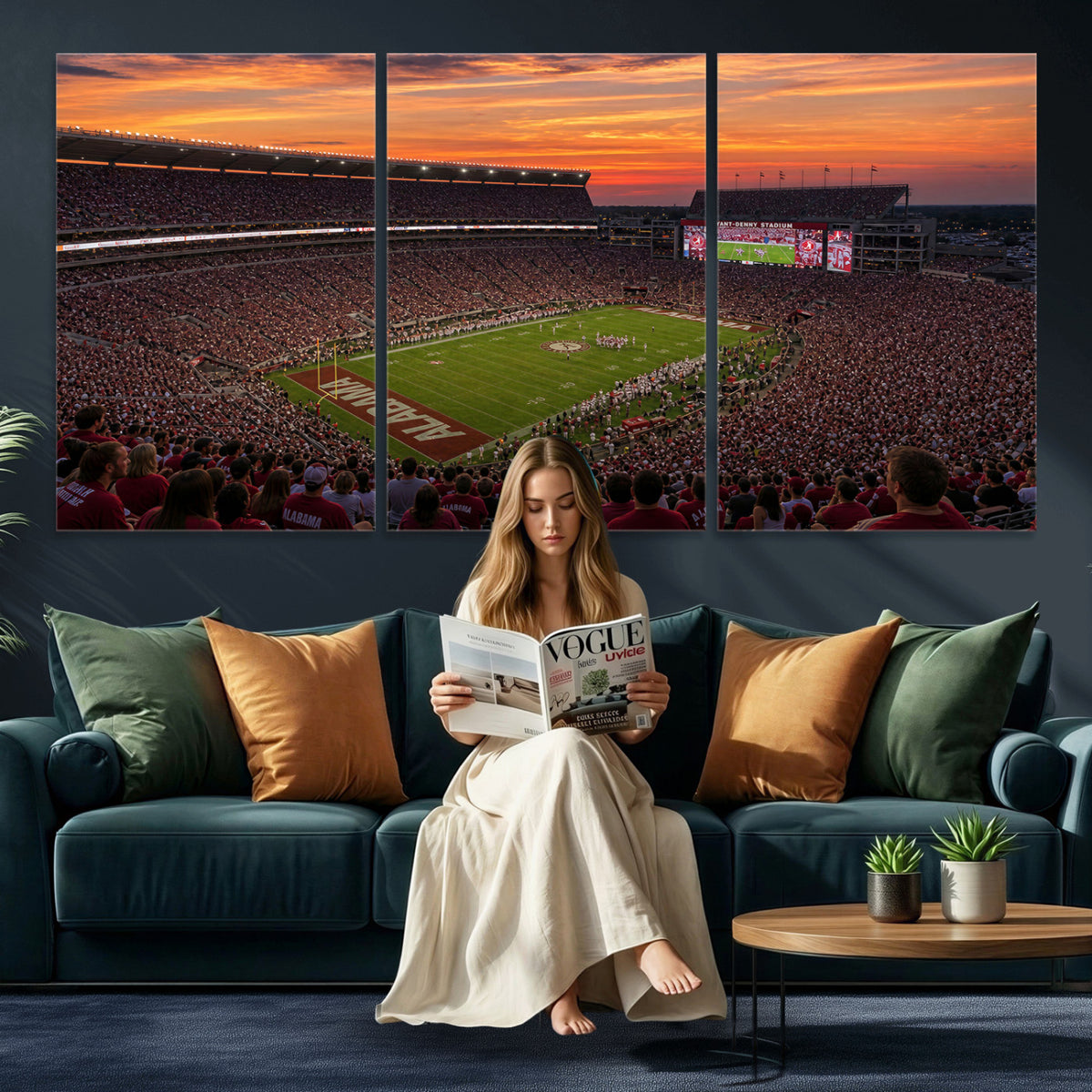 91782096-MGV-CV-36X24 - Stadium Wall Art Canvas Print