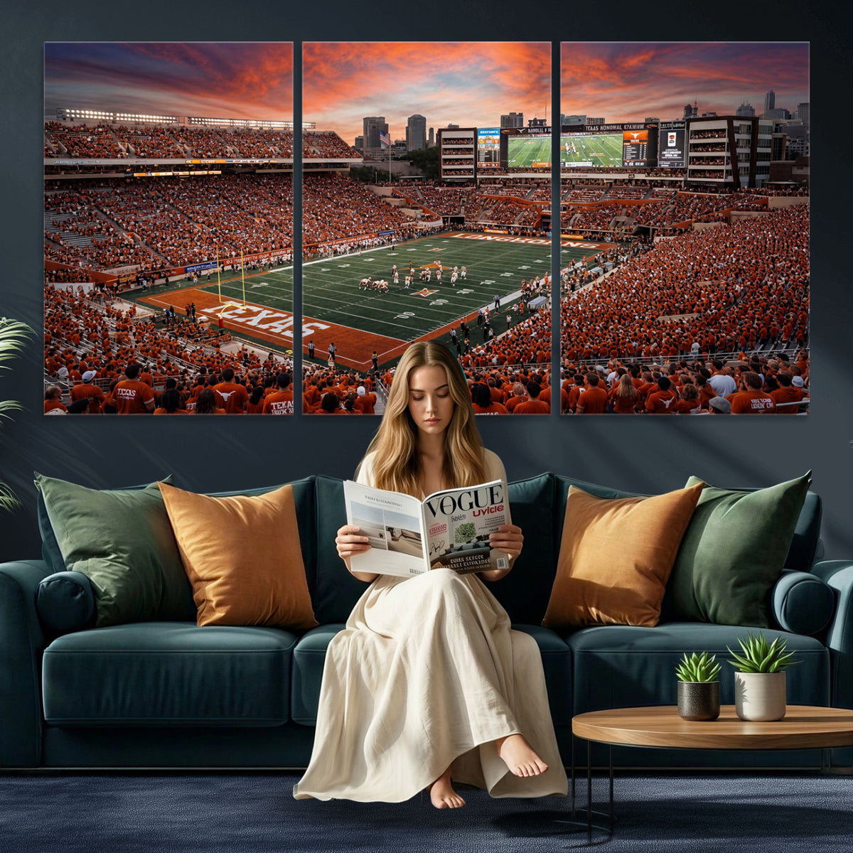 68564193-MGV-CV-36X24 - Stadium Wall Art Canvas Print