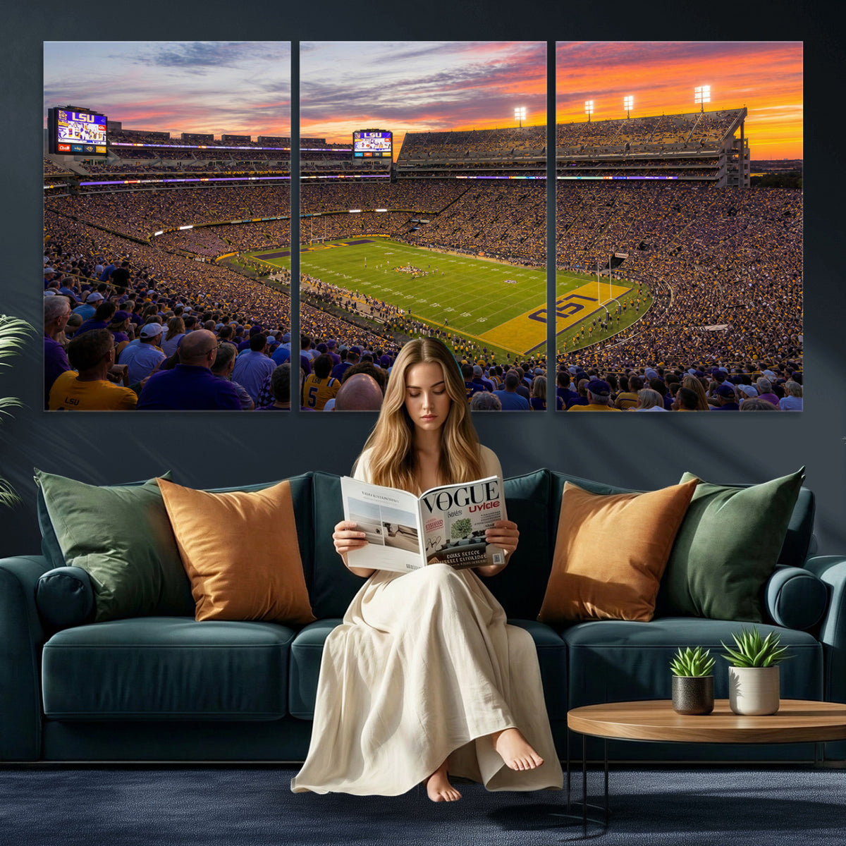 91303167-MGV-CV-36X24 - Stadium Wall Art Canvas Print