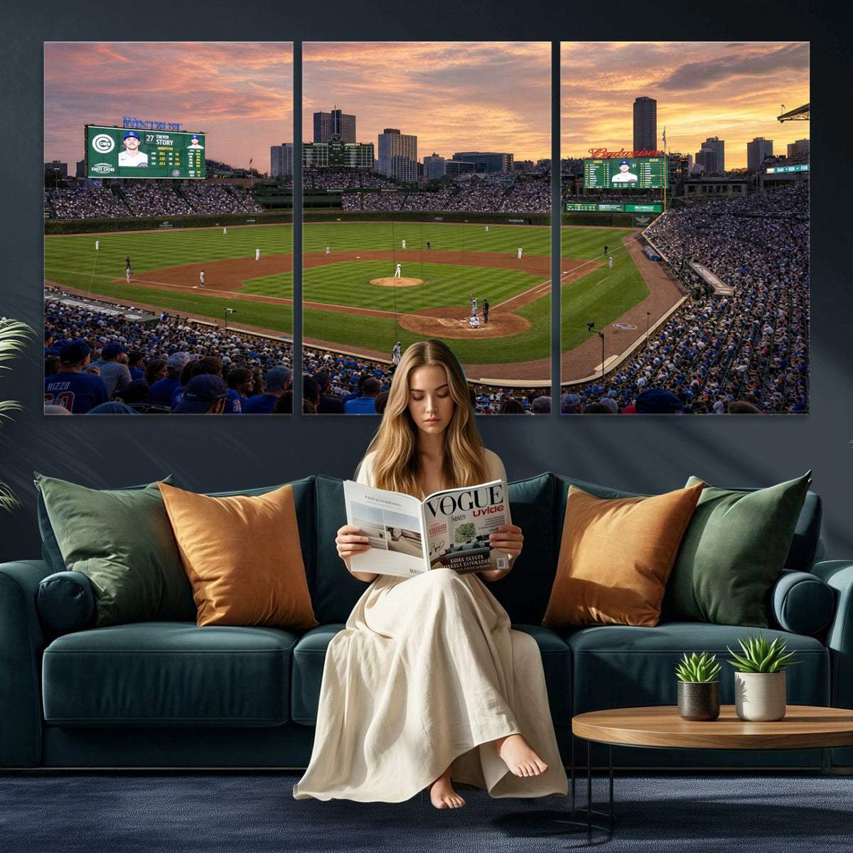 41641466-MGV-CV-36X24 - Stadium Wall Art Canvas Print