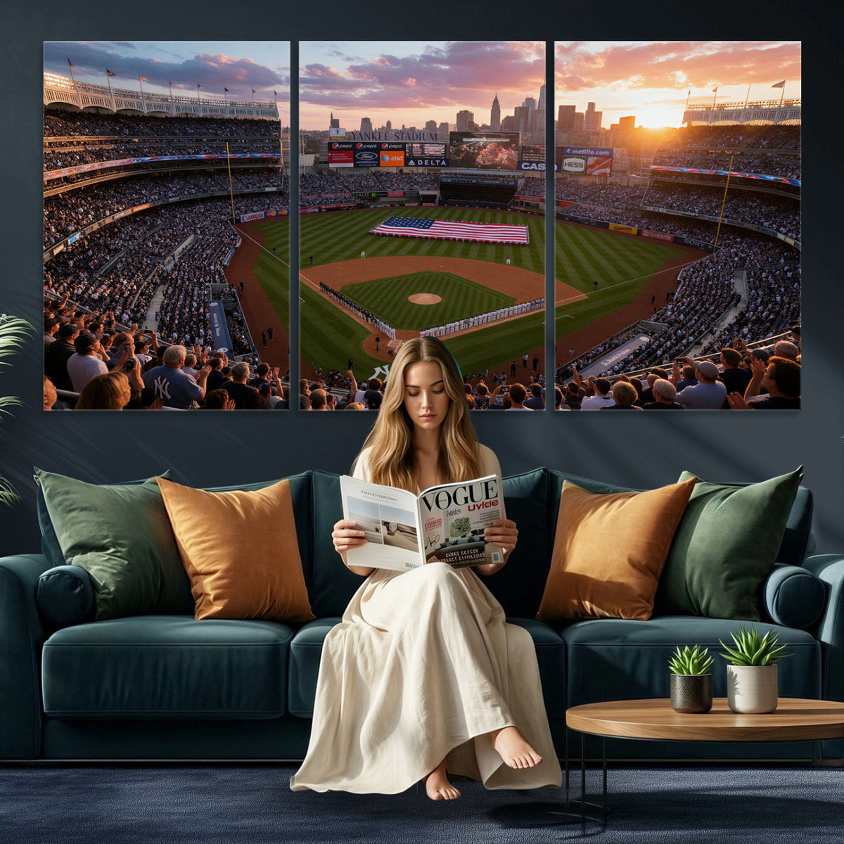 43632742-MGV-CV-36X24 - Stadium Wall Art Canvas Print