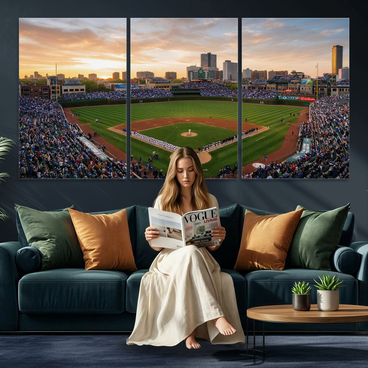 76885212-MGV-CV-36X24 - Stadium Wall Art Canvas Print