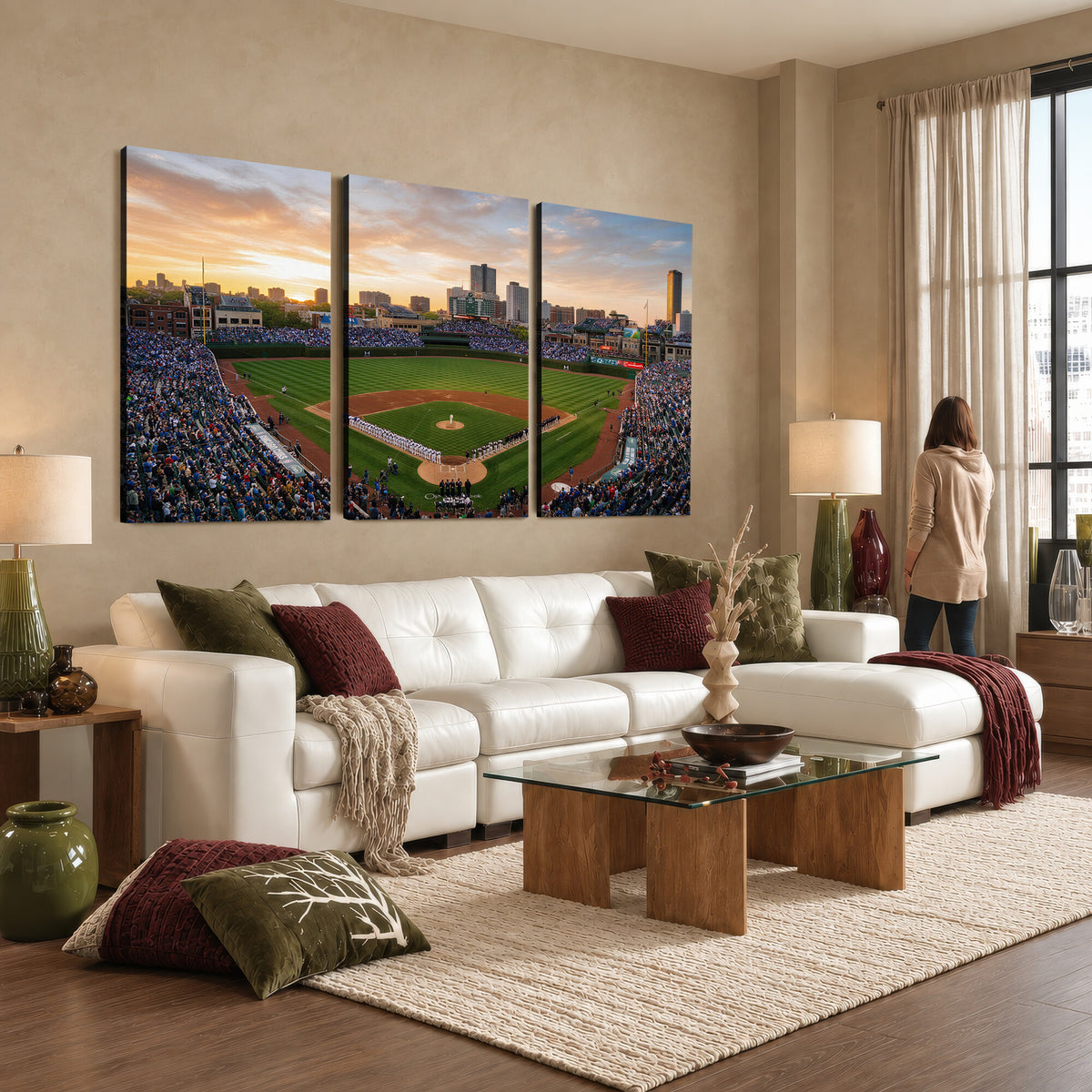 76885212-MGV-CV-36X24 - Stadium Wall Art Canvas Print