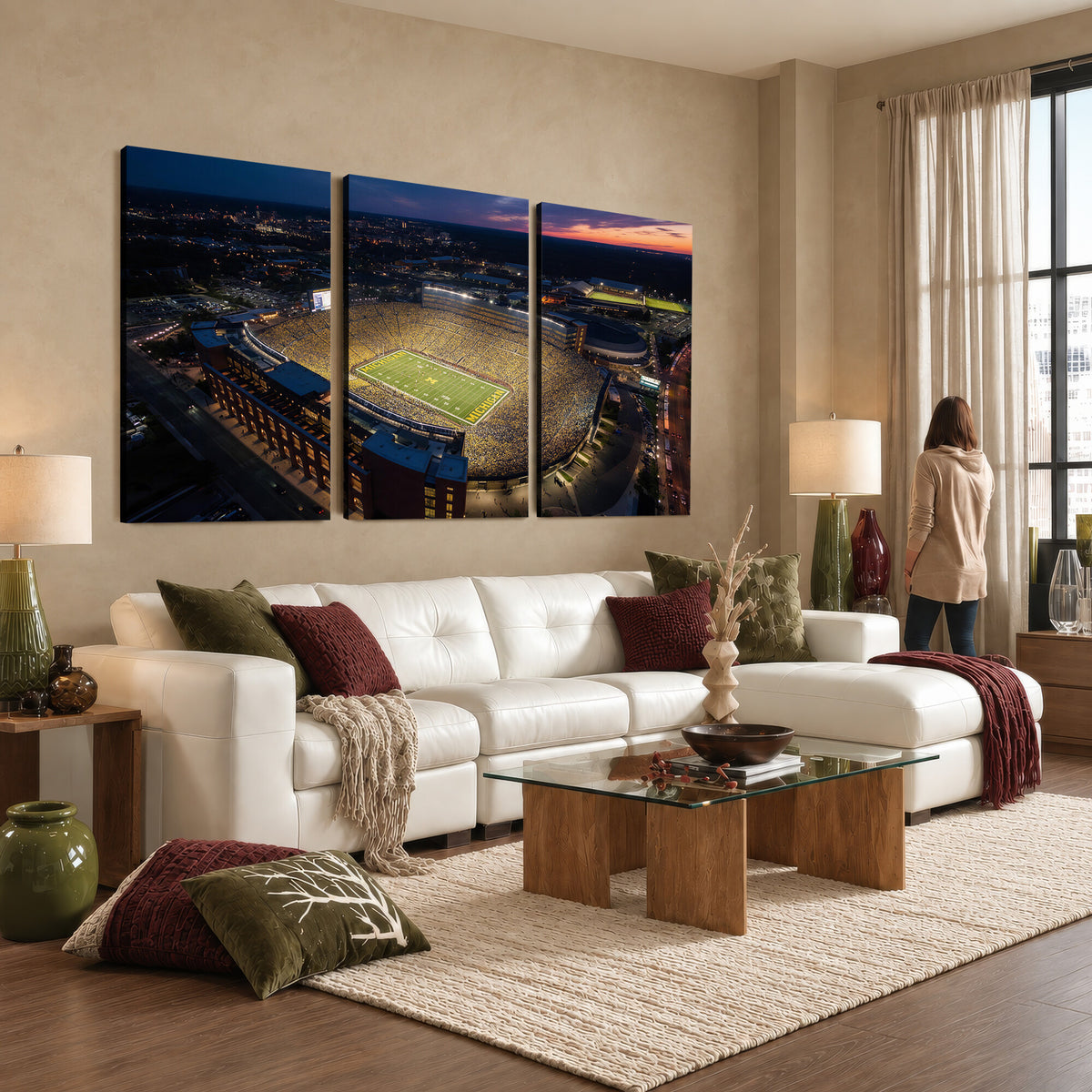 61127284-MGV-CV-36X24 - Stadium Wall Art Canvas Print