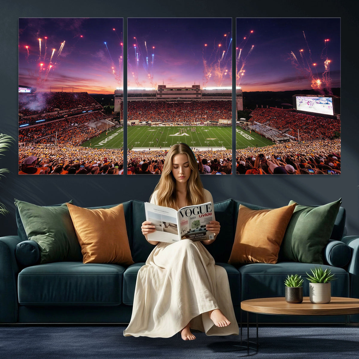 60785214-MGV-CV-36X24 - Stadium Wall Art Canvas Print