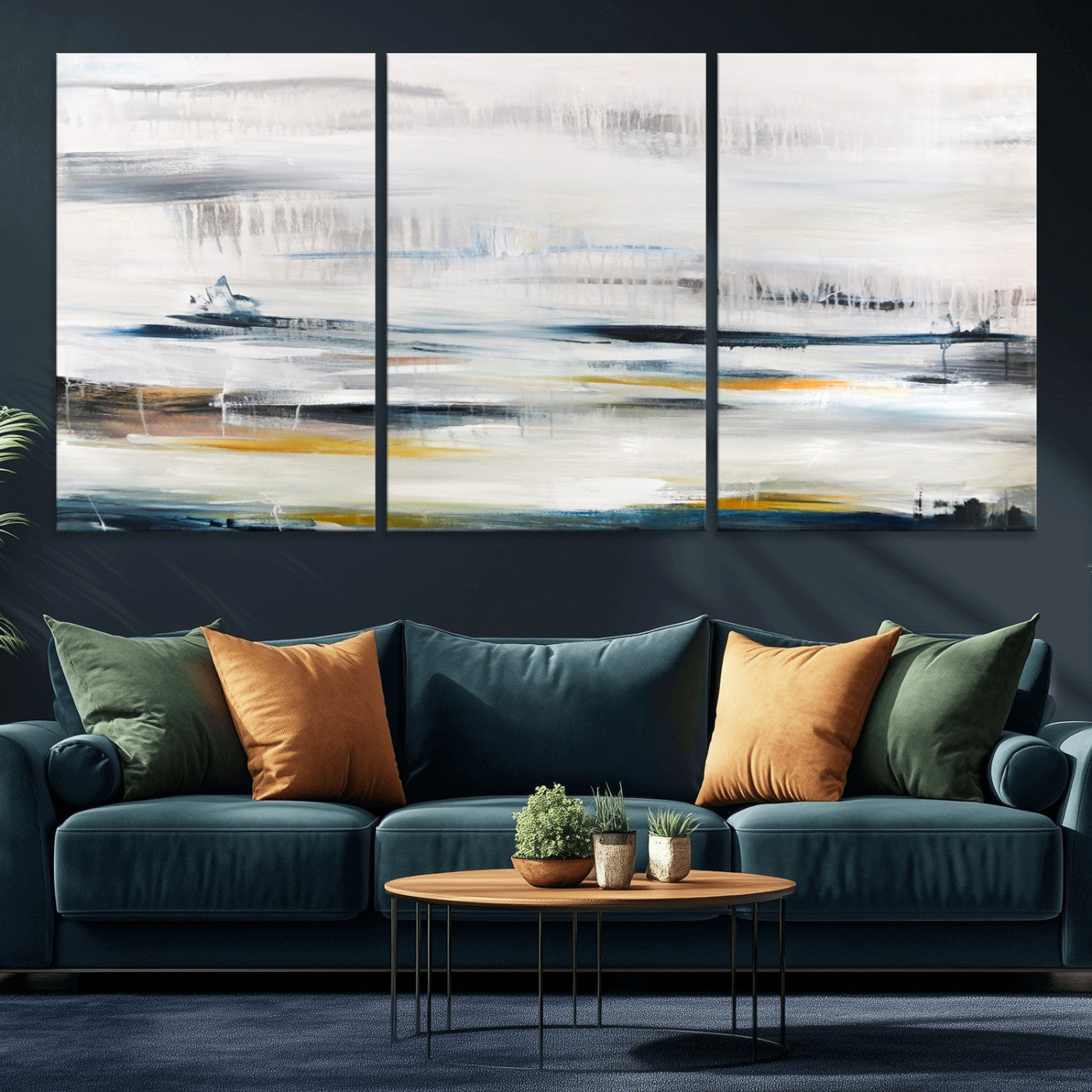 MGV-CV-60X30-3P - Soft Color Abstract Canvas Print