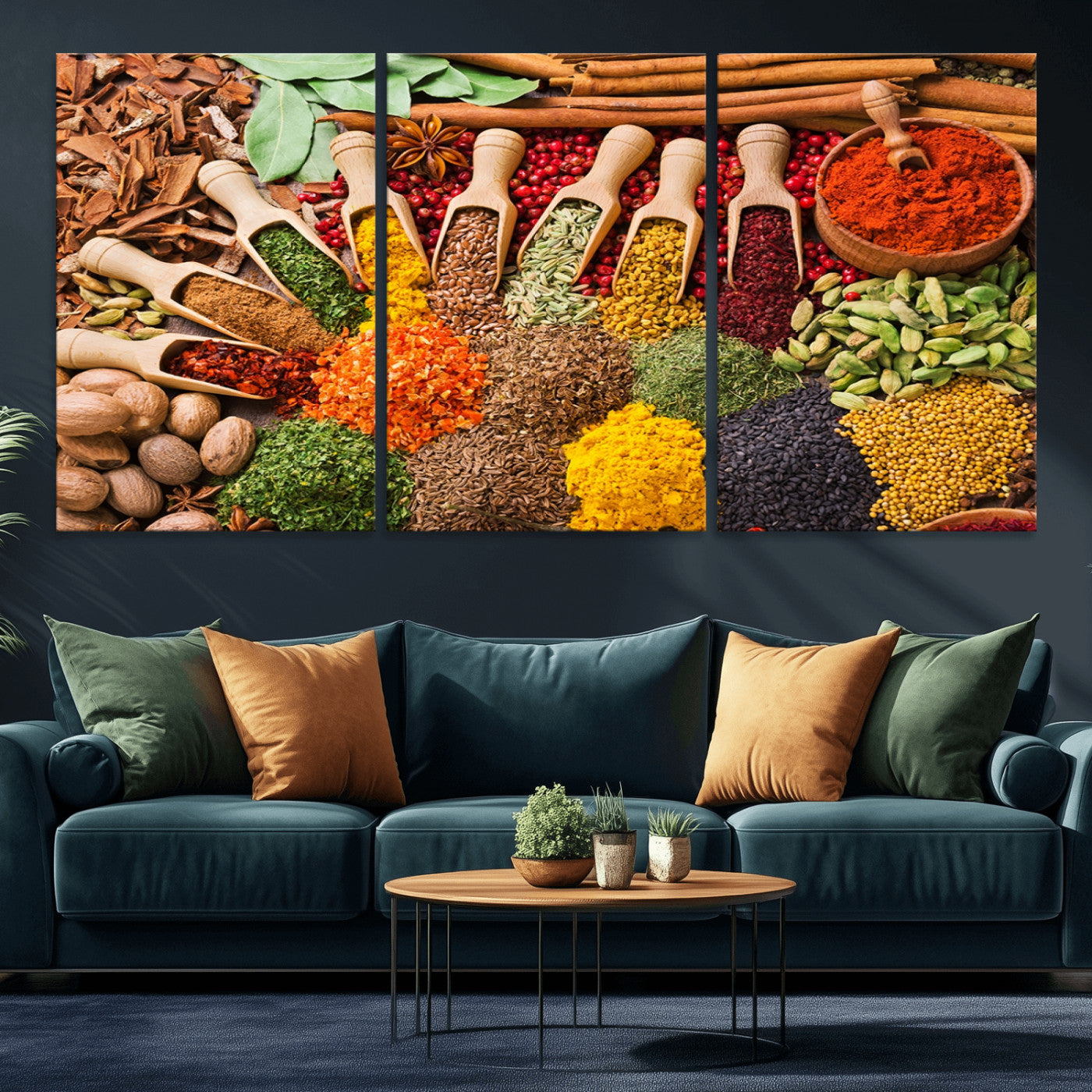 MGV-CV-60X30-3P - Spices Kitchen Wall Art Canvas Print