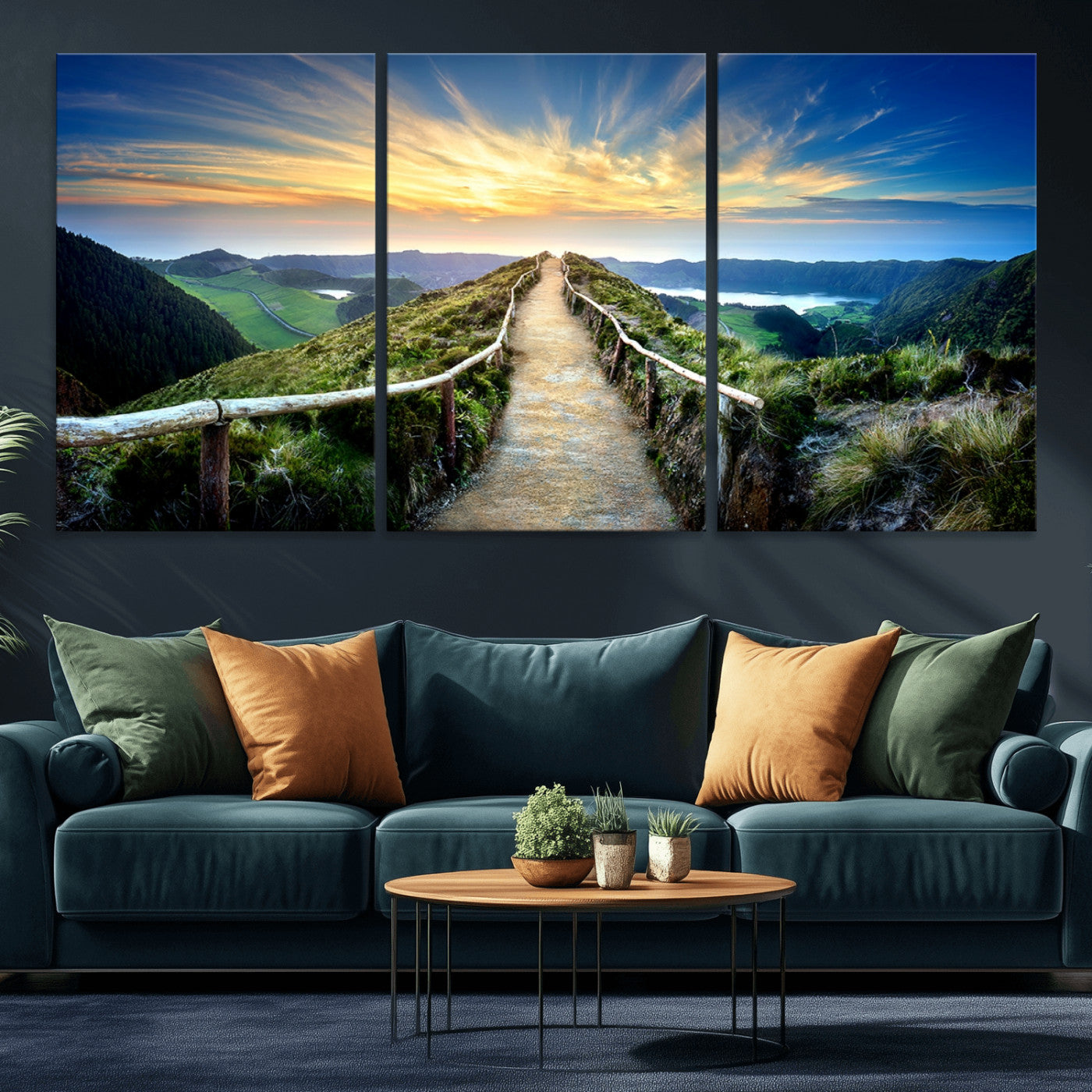 58887-MGV-CV-36X24-Mountain Landscape Wall Art Canvas Print