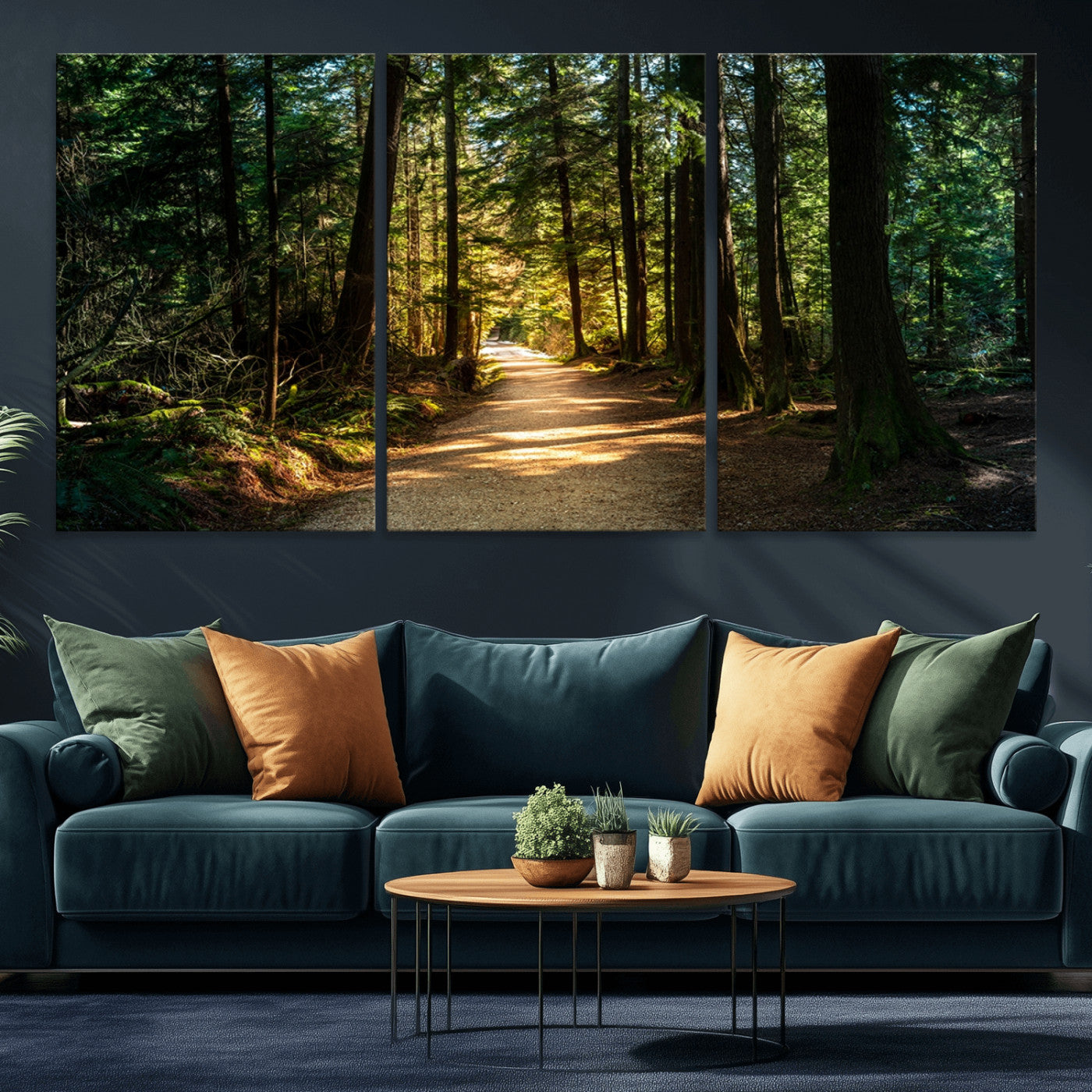 MGV-CV-60X30-3P - Natural Landscape Wall Art Relaxing Forest Canvas Print