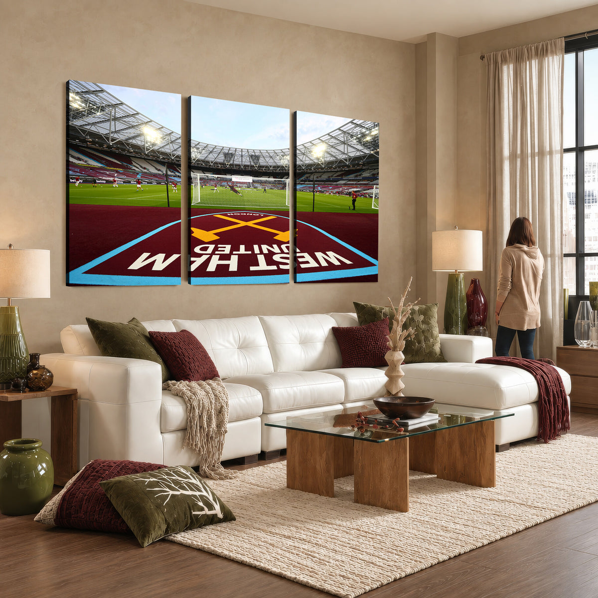 77367-MGV-CV-36X24 - West Ham United FC Stadium Canvas Wall Art, London Stadium