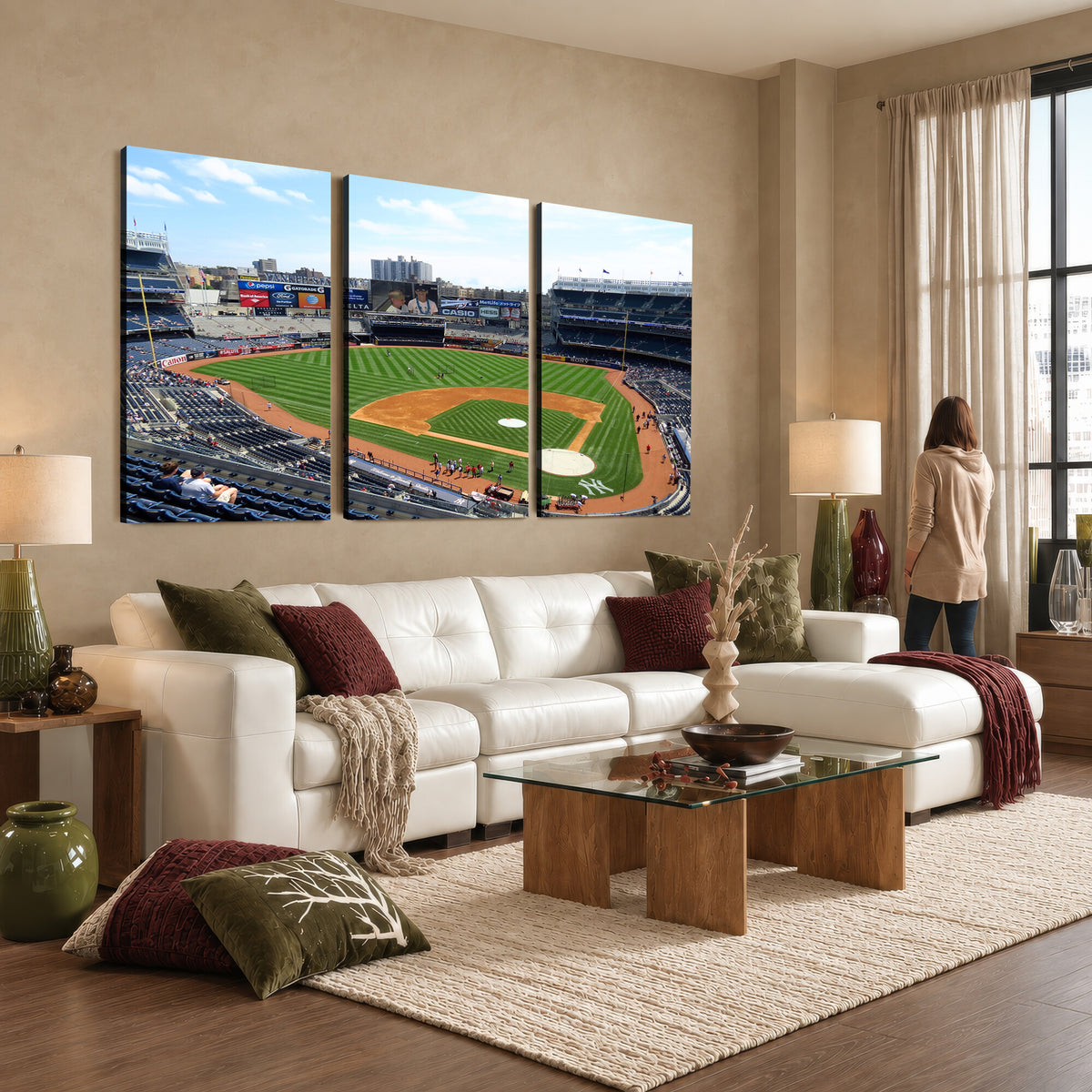 98047-MGV-CV-36X24 - Buffalo Bills Stadium Wall Art, Buffalo Bills Decor, NFL Fan Gift
