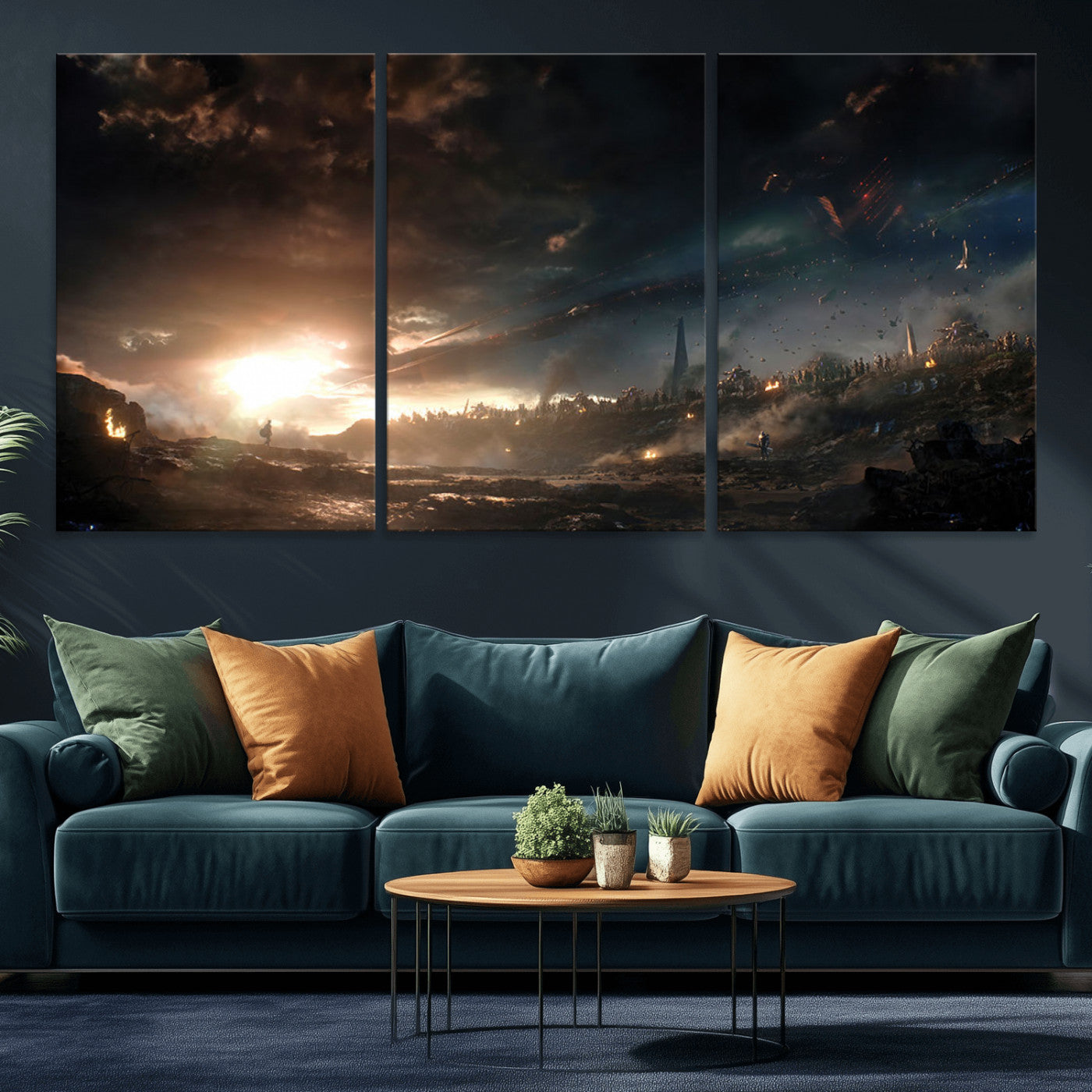 MGV-CV-60X30-3P - Avengers Planet Wall Art Canvas Print
